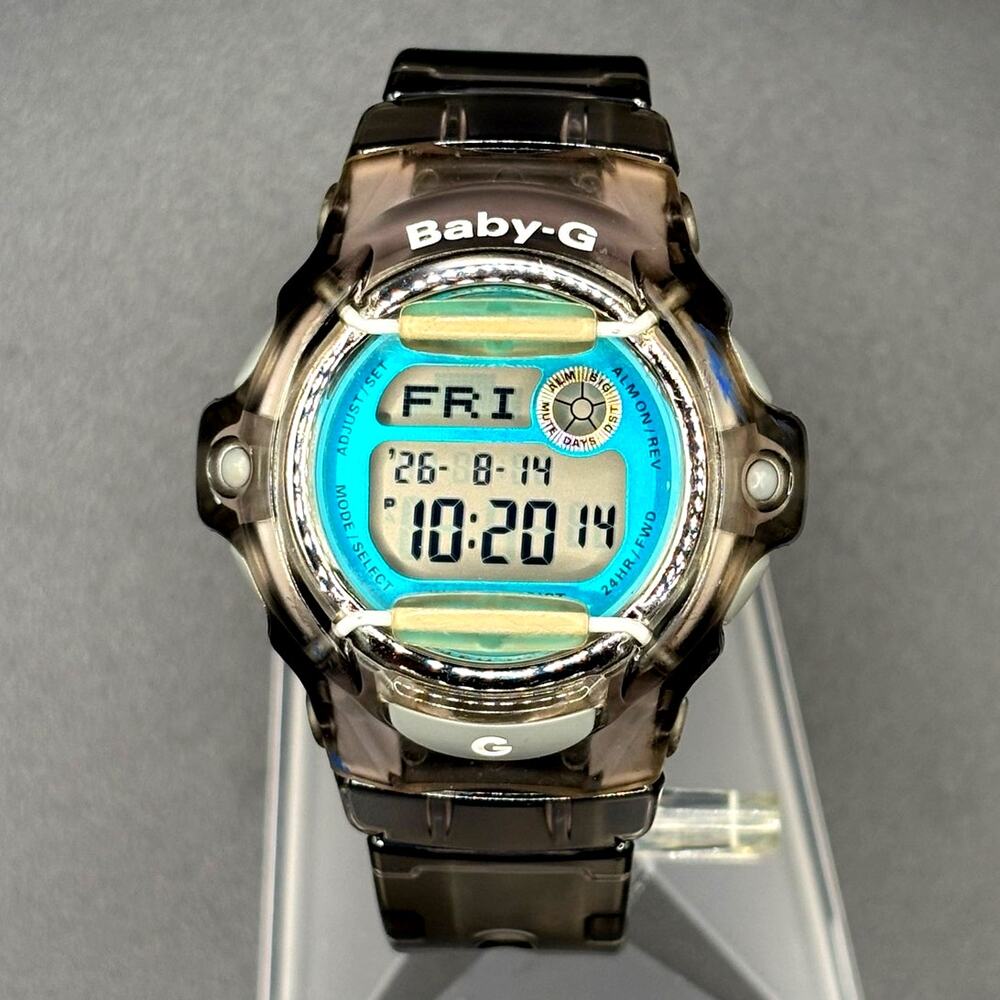 Casio Baby-G BG-169R-8B Translucent Gray Digital Data Bank 200M Women’s Watch
